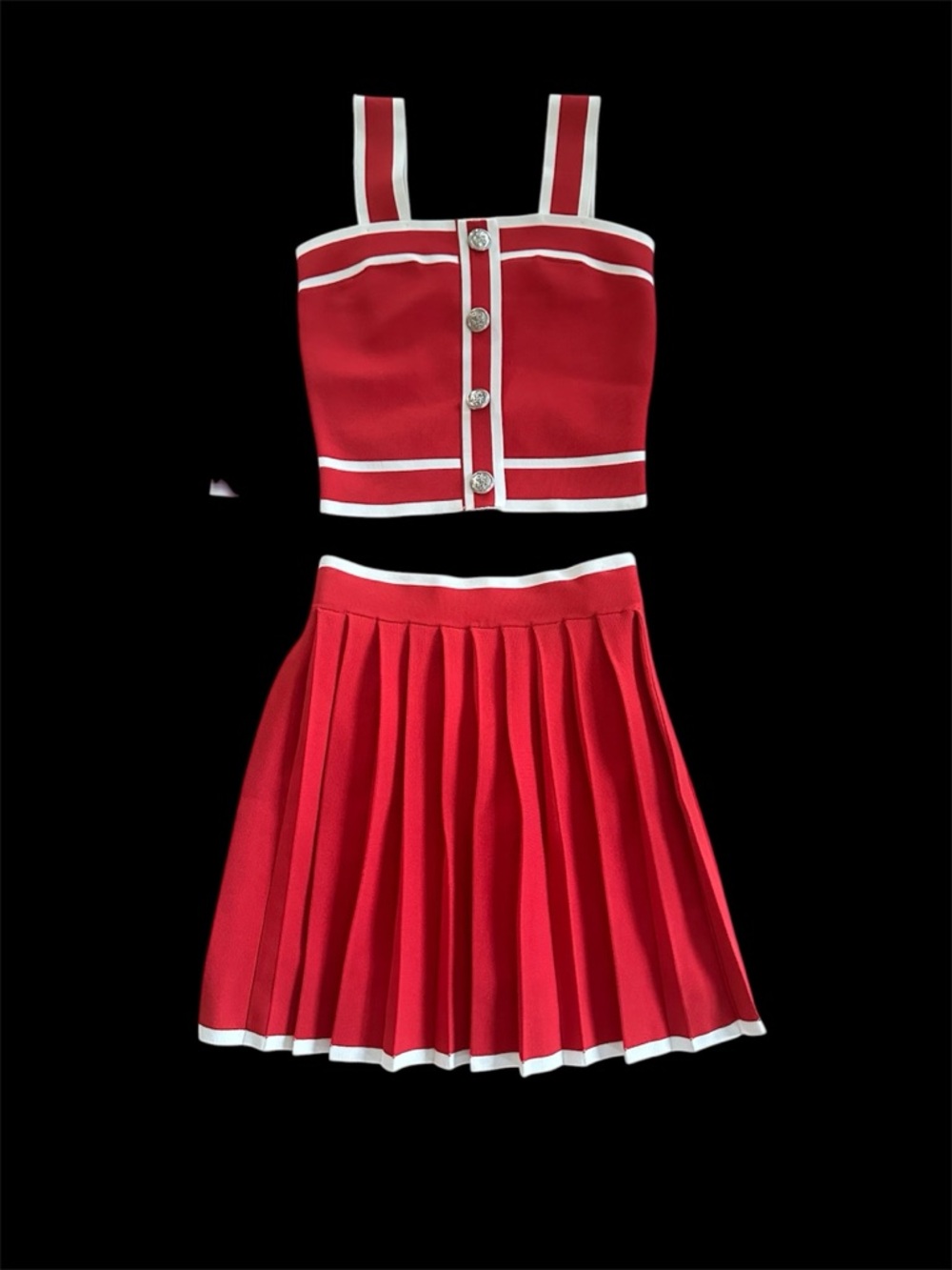 NWT Y2K Cache 2 Pc Skirt Set XS ☀️Summer🌴 Nautical Pleated